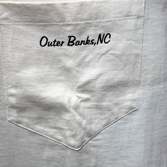 Outer‎ Banks T-Shirt Dress /Swim Coverup Pocket OSFM Cotton Multicolor Koi Fish - Picture 6 of 8